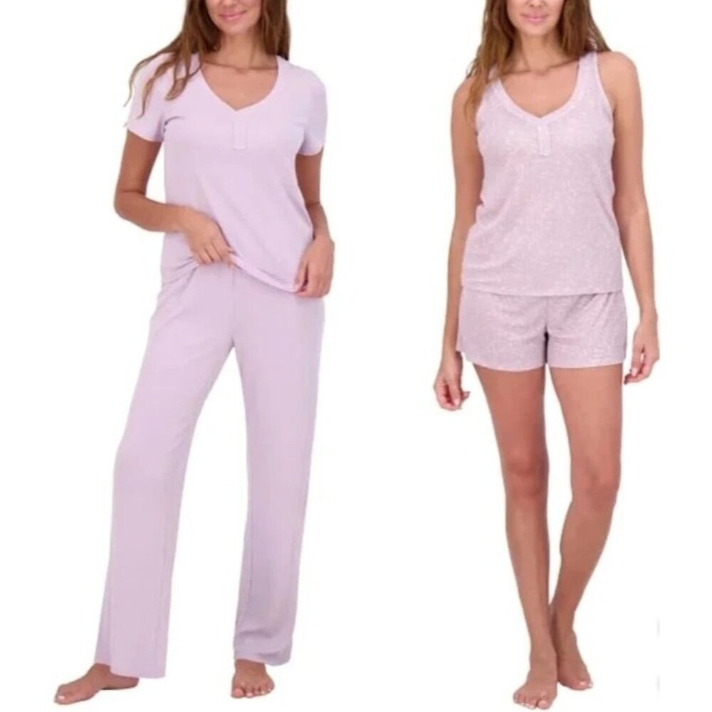 Live 2 Lounge Women's XL 4-Piece Pointelle Lounge Set M0464